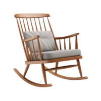 ai généré balancement chaise. scandinave moderne minimaliste style. transparent arrière-plan, isolé image. png