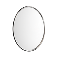 AI generated Wall Mirror. Scandinavian modern minimalist style. Transparent background, isolated image. png