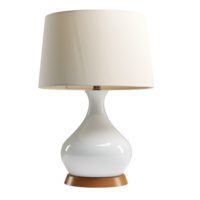 ai genererad tabell lampa. scandinavian modern minimalistisk stil. transparent bakgrund, isolerat bild. png