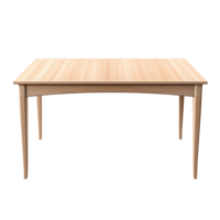 AI generated Table. Scandinavian modern minimalist style. Transparent background, isolated image. png