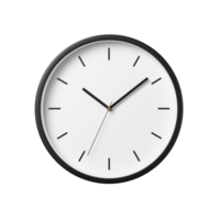 ai généré mur horloge. scandinave moderne minimaliste style. transparent arrière-plan, isolé image. png