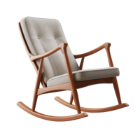 ai généré balancement chaise. scandinave moderne minimaliste style. transparent arrière-plan, isolé image. png