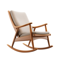 ai généré balancement chaise. scandinave moderne minimaliste style. transparent arrière-plan, isolé image. png