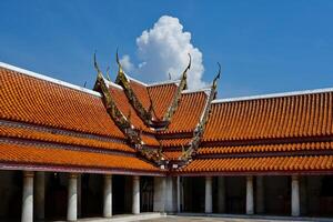 Behind Wat Benchamabophit Church Bangkok, Thailand photo