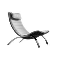 AI generated Lounge Chair. Scandinavian modern minimalist style. Transparent background, isolated image. png