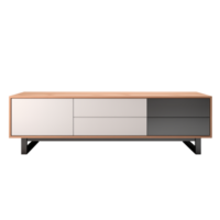 ai généré médias console. scandinave moderne minimaliste style. transparent arrière-plan, isolé image. png