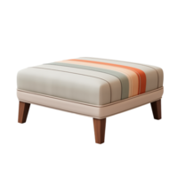 ai généré ottoman. scandinave moderne minimaliste style. transparent arrière-plan, isolé image. png