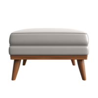 AI generated Ottoman. Scandinavian modern minimalist style. Transparent background, isolated image. png