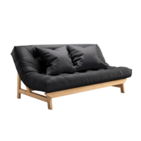 AI generated Futon. Scandinavian modern minimalist style. Transparent background, isolated image. png