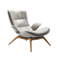 ai gegenereerd lounge stoel. Scandinavisch modern minimalistische stijl. transparant achtergrond, geïsoleerd afbeelding. png