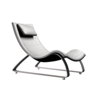 AI generated Lounge Chair. Scandinavian modern minimalist style. Transparent background, isolated image. png