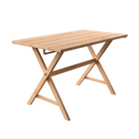 ai generato pieghevole tavolo. scandinavo moderno minimalista stile. trasparente sfondo, isolato Immagine. png