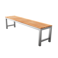 ai generato corridoio panca. scandinavo moderno minimalista stile. trasparente sfondo, isolato Immagine. png