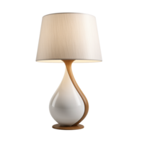 ai genererad tabell lampa. scandinavian modern minimalistisk stil. transparent bakgrund, isolerat bild. png