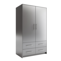 AI generated Wardrobe. Scandinavian modern minimalist style. Transparent background, isolated image. png