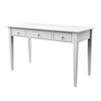 AI generated Writing Desk. Scandinavian modern minimalist style. Transparent background, isolated image. png