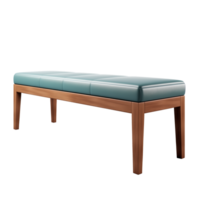 AI generated Hallway Bench. Scandinavian modern minimalist style. Transparent background, isolated image. png