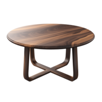 AI generated Table. Scandinavian modern minimalist style. Transparent background, isolated image. png