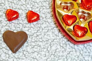 valentines day big heart shaped chocolate photo