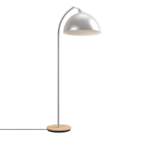 ai genererad golv lampa. scandinavian modern minimalistisk stil. transparent bakgrund, isolerat bild. png