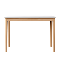 ai genererad entré tabell. scandinavian modern minimalistisk stil. transparent bakgrund, isolerat bild. png