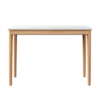 AI generated Entryway Table. Scandinavian modern minimalist style. Transparent background, isolated image. png