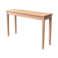 ai generiert Eingang Tisch. skandinavisch modern minimalistisch Stil. transparent Hintergrund, isoliert Bild. png