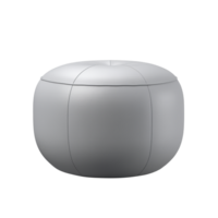 ai généré ottoman pouf. scandinave moderne minimaliste style. transparent arrière-plan, isolé image. png