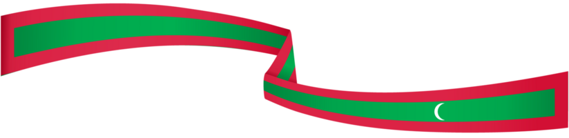 Maldives flag wave png