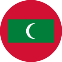 Maldivas bandera botón png