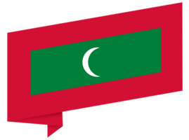 Malediven Flagge Welle png