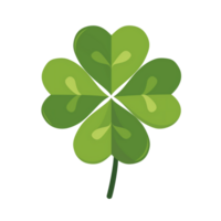 AI generated Lucky Four Leaf Clover st patrics isolated png