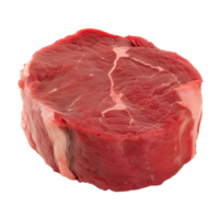 ai generado redondo parte superior redondo, fondo redondo de carne de vaca aislado en transparente antecedentes png