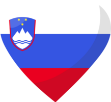 slovenia bandiera cuore 3d stile. png