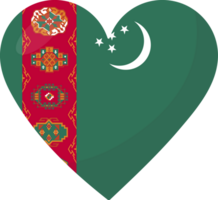 turkmenistan bandiera cuore 3d stile. png