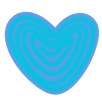 neón corazón conformado png