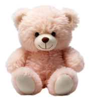 ai genererad förtjusande söt rosa teddy Björn, Skära ut design isolerat på transparent bakgrund, generativ ai png