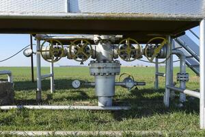 The equipment and technologies on oil fields. Oil well photo