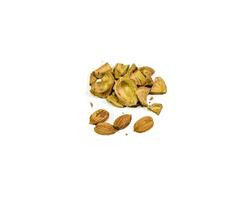 Bones of apricot. Seeds are stubble for sowing. An apricot seed. photo