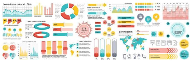 mega conjunto de infografía elementos datos visualización vector diseño modelo. lata ser usado para pasos, opciones, negocio proceso, flujo de trabajo, diagrama, diagrama de flujo, línea de tiempo, marketing. haz informacion gráficos.