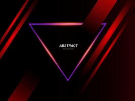 Abstract geometric neon lines illustration banner pattern background vector