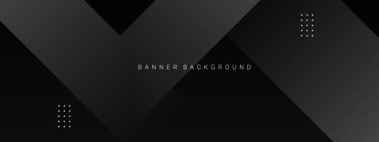 Dark geometric black abstract background elegent design pattern vector