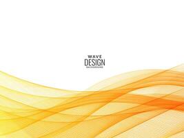 Modern red and yellow decorative wave stylish dynamic background vector