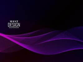 Fondo de diseño decorativo de onda de color moderno elegante abstracto vector