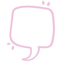 Rectangle Vector Speech Bubble Doodle