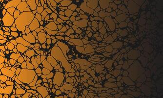 a black and orange background with cracks and cracks vector