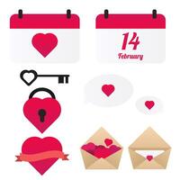 valentine's day vector pack element design