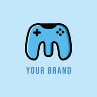 Logo Gaming Controller Letter M vector