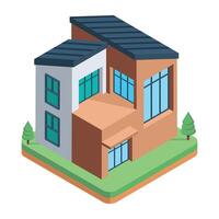 comercial edificios icono vector