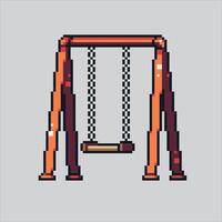 Pixel art illustration Children Swing. Pixelated Children Swing. Children Swing. pixelated for the pixel art game and icon for website and video game. old school retro. vector